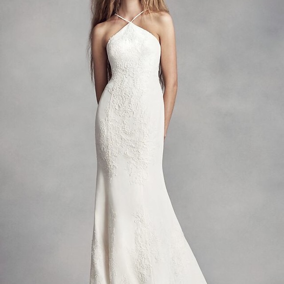 vera wang halter wedding dress